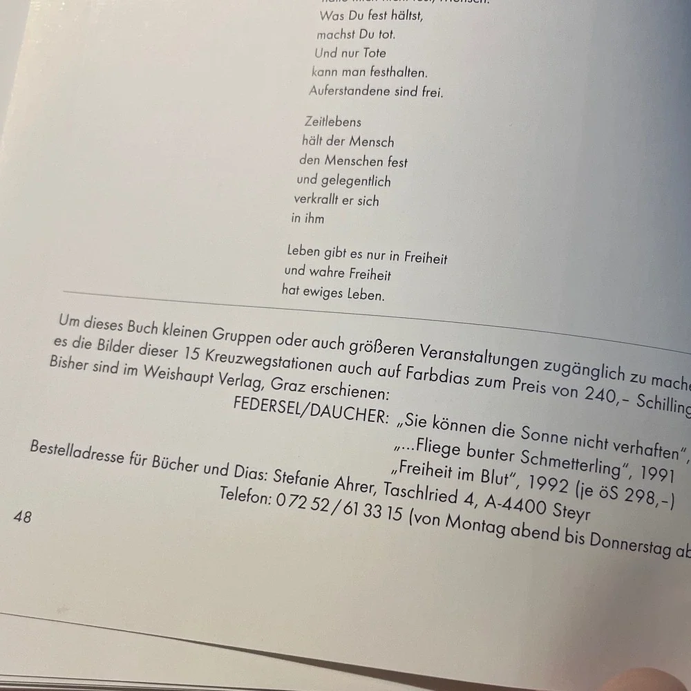Welch‎ ein Mensch Ein Kreuzweg Rupert Walter Federsel Robert Moser signed German